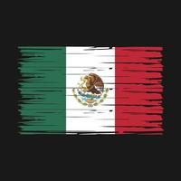 mexico flagga borsta vektor