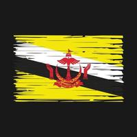 brunei flagga borsta vektor