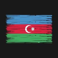 Pinselvektor der aserbaidschanischen Flagge vektor