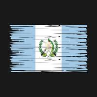 guatemala flag pinselvektor vektor