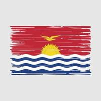 kiribati flagga borsta vektor