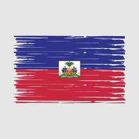 haiti flagga borsta vektor