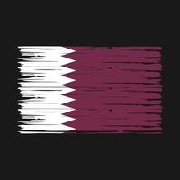 qatar flagga borsta vektor