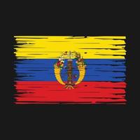 colombia flagga borsta vektor