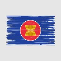 asean flag pinselvektor vektor