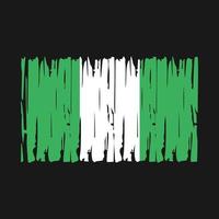 nigeria flagga vektor