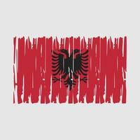 Albanien Flaggenvektor vektor