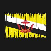 Brunei-Flaggenvektor vektor