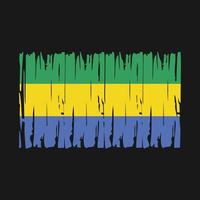 gabon flagga vektor