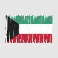 kuwait flagga vektor