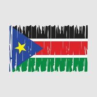 södra sudan flagga vektor