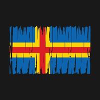 aland-inseln flagge vektor