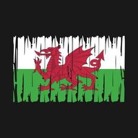 wales flagga vektor