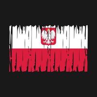 Polen flagga vektor