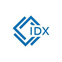 idx brev logotyp design på vit bakgrund. idx kreativ cirkel brev logotyp begrepp. idx brev design. vektor