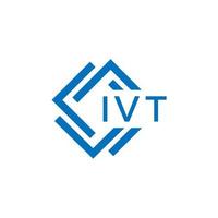 ivt Brief Logo Design auf Weiß Hintergrund. ivt kreativ Kreis Brief Logo Konzept. ivt Brief Design. vektor