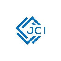 jci Brief Logo Design auf Weiß Hintergrund. jci kreativ Kreis Brief Logo Konzept. jci Brief Design. vektor