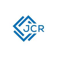 jcr Brief Logo Design auf Weiß Hintergrund. jcr kreativ Kreis Brief Logo Konzept. jcr Brief Design. vektor