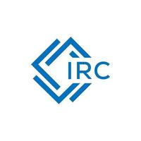 irc brev logotyp design på vit bakgrund. irc kreativ cirkel brev logotyp begrepp. irc brev design. vektor