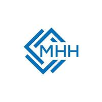mhh Brief Logo Design auf Weiß Hintergrund. mhh kreativ Kreis Brief Logo Konzept. mhh Brief Design. vektor