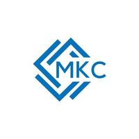 mkc Brief Logo Design auf Weiß Hintergrund. mkc kreativ Kreis Brief Logo Konzept. mkc Brief Design. vektor