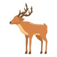 sven djur- ikon tecknad serie vektor. rådjur skog vektor