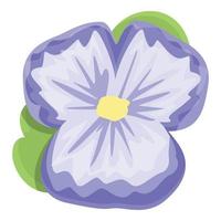 Natur Blume Symbol Karikatur Vektor. Blumen- lila vektor