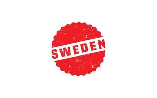Sverige stämpel sudd med grunge stil på vit bakgrund vektor