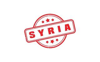 Syrien Briefmarke Gummi mit Grunge Stil auf Weiß Hintergrund vektor