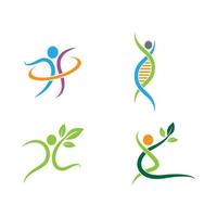 Wellness Logo Bilder Design vektor