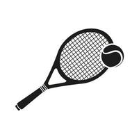 tennis ikon vektor. tennis racketen illustration tecken. sport symbol eller logotyp. vektor