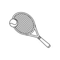 Tennis Symbol Vektor. Tennis Schläger Illustration unterzeichnen. Sport Symbol oder Logo. vektor