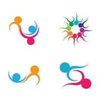 Community Care Logo Bilder Design vektor