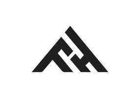 Brief fh Logo Symbol Design zum Ihre Geschäft vektor