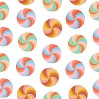sömlös mönster. tillverkad av färgrik klubbor. vektor illustration på en vit bakgrund