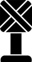 Eisenbahn Kreuzung Vektor Symbol