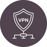 VPN-Vektorsymbol vektor