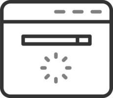Webseite Wird geladen Vektor Symbol