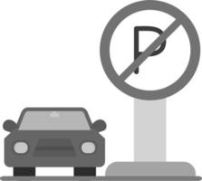 Nein Parkplatz Vektor Symbol