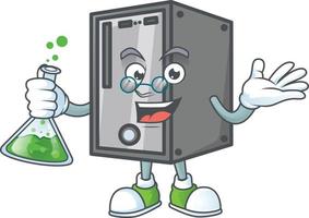 cpu maskot ikon design vektor