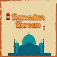 Ramadan kareem Hintergrund Jahrgang vektor