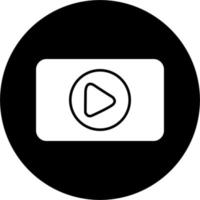 Video-Player-Vektorsymbol vektor