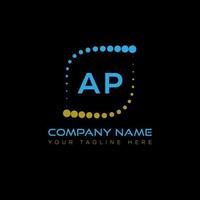 ap Brief Logo kreatives Design. ap einzigartiges Design. vektor