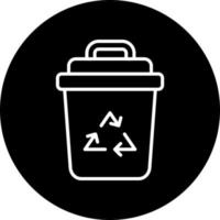 Abfall Behälter Vektor Symbol