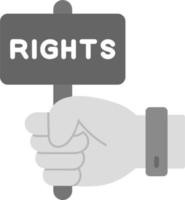 rättigheter vektor ikon
