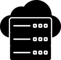 Cloud-Server-Vektorsymbol vektor