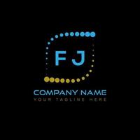 fj Brief Logo kreatives Design. fj einzigartiges Design. vektor