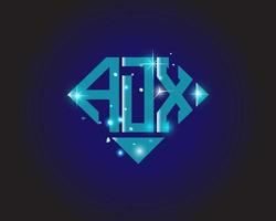 adx brev logotyp kreativ design. adx unik design. vektor