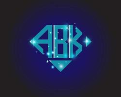 abk buchstabe logo kreatives design. abk einzigartiges Design. vektor