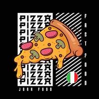 das Illustration von Pizza Strassenmode vektor